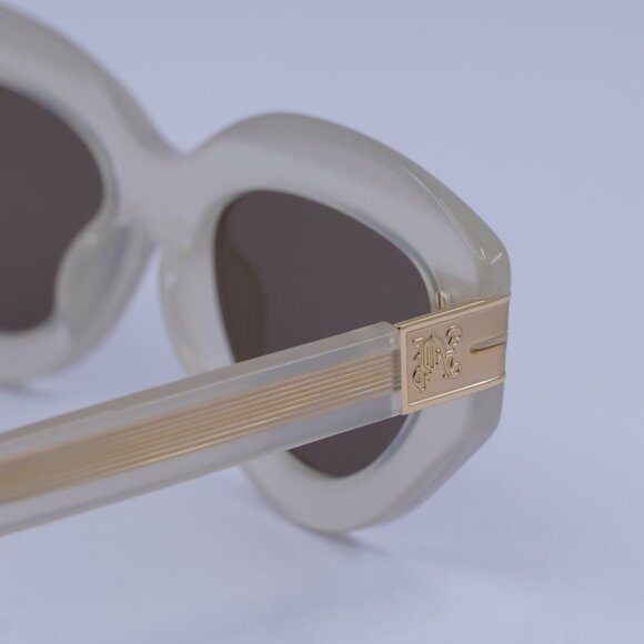 Palm Angels PERI10F MIRACLE 6164 Sunglasses Sand Cat Eye Frame, Brown Lenses - Picture 10 of 11